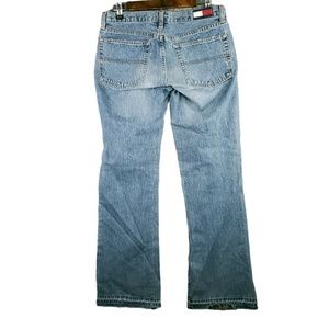 Vtg Tommy Hilfiger Jeans Juniors 9 Raw Hem 90s y2k Organic Distressing